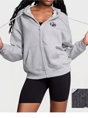 PINK Victoria's Secret Light Gray Zip-Up Hoodie Kids